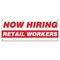 Signmission Now Hiring Retail Workers Banner Apply Inside Accepting Application Single Sided B-30297 - alternate 1